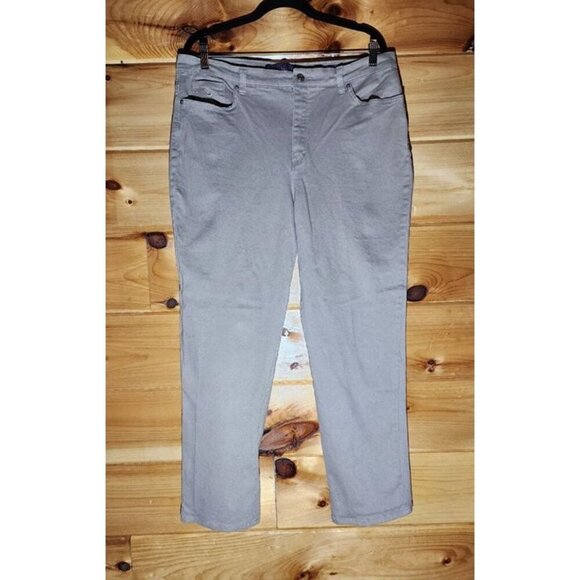 Gloria Vanderbilt Amanda Jeans in Tan Plus Size 16 - Picture 7 of 8